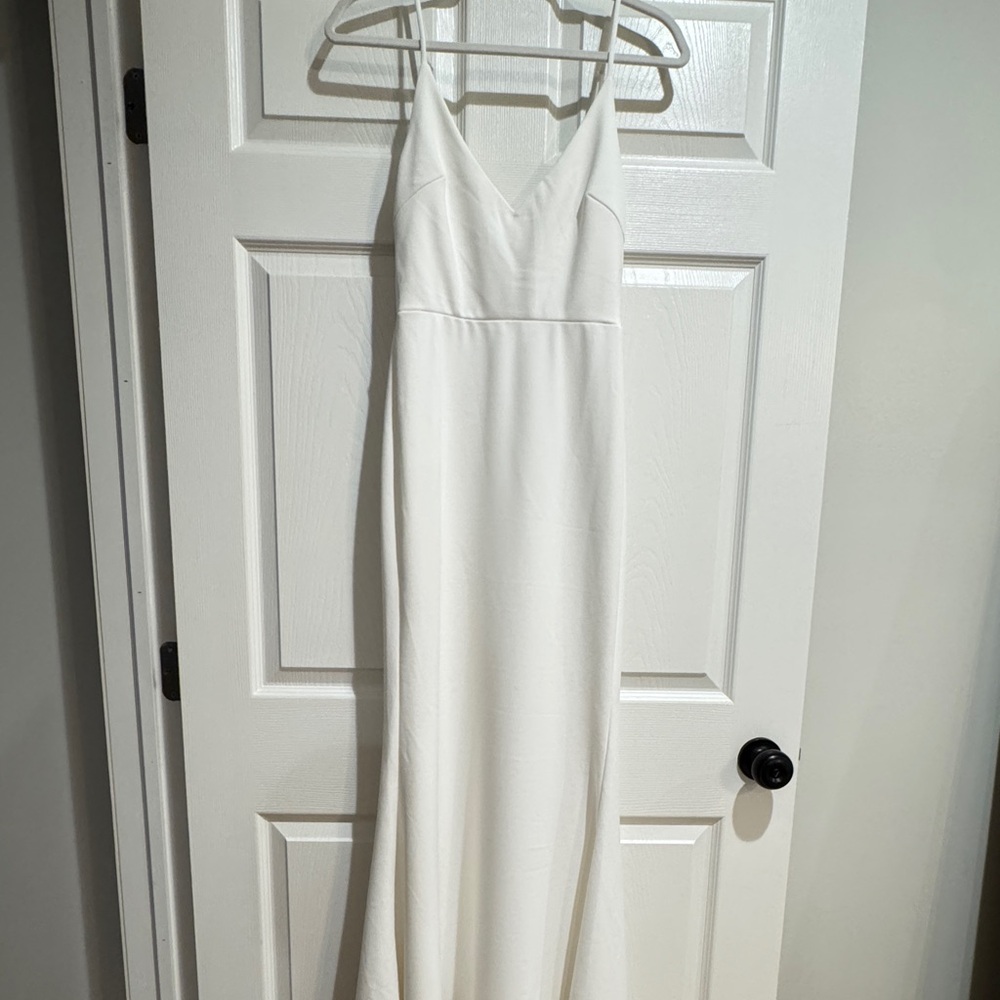 Lulu's Infinite Glory White Sleeveless Maxi Dress